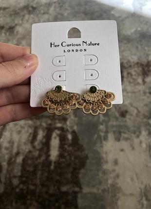 Серьги сережки asos  zara