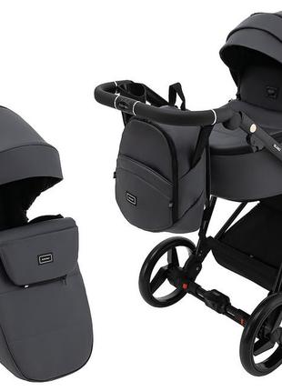 Коляска 2 в 1 adamex blanc eco sa-5 графіт