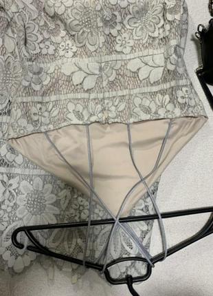 Стильное ажурное платье.размер l4 фото