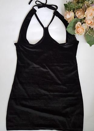 Оксамитовий топ подовжена блуза облягає майка м-l