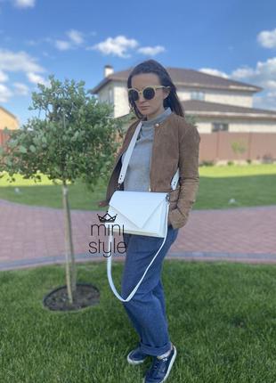 Сумка на длинной ручке cross-body сумочка трендовая и стильная кроссбоди3 фото