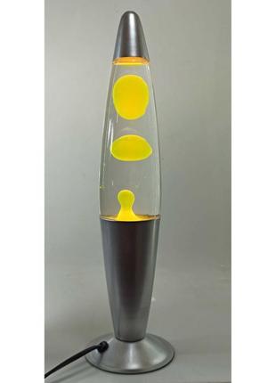 Лава лампа желтая (42х10х10 см)4 фото