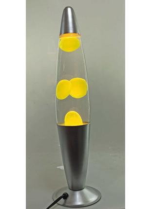 Лава лампа желтая (42х10х10 см)3 фото