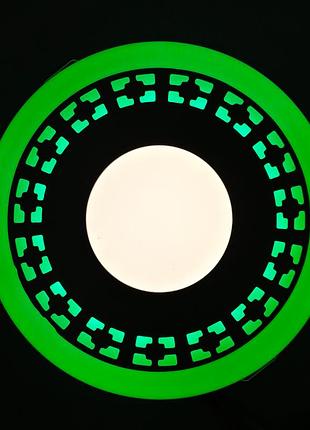 Led-панель 3+3w 350lm 175-265v "кубики" lemanso зелена