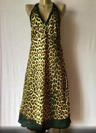 Стильное леопардовое платье сарафан🐆