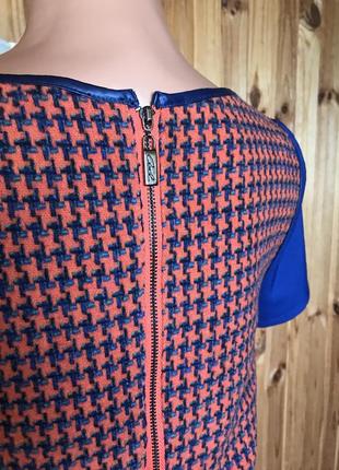 Оригинальная футболка axel теплая  оранжевая с синим4 фото