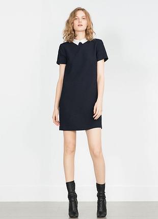 Платье с воротником zara