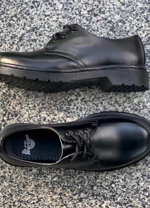 Туфли dr. martens 1461 mono black, унисекс4 фото