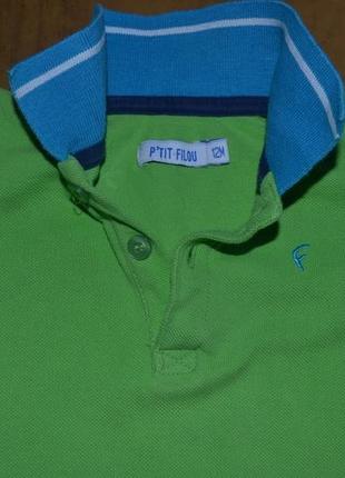Яркая футболка/футболочка -поло бренда  p"tit filou дл мальчика4 фото