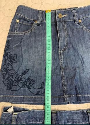 Джинсовые юбки за рост 146-152 см4 фото