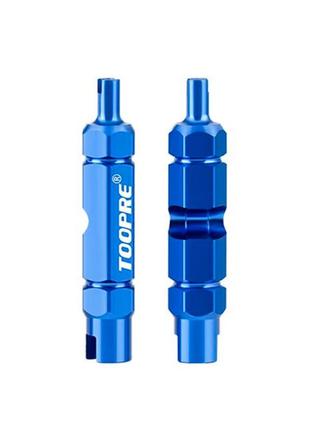Ключ для роботи з велосипедними ніпелями/  міні викрутка для ніпелів toopre valve core tool vc-1 синій