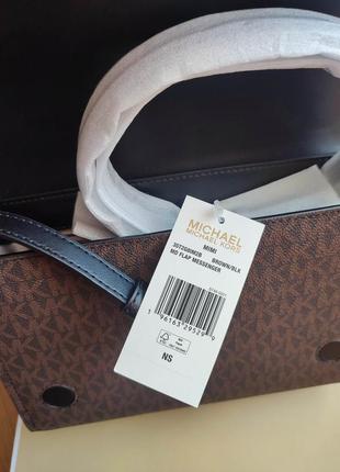 Сумка michael kors mimi medium logo messenger8 фото