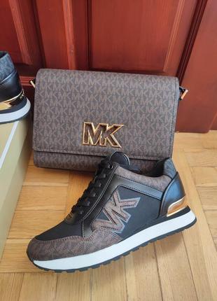 Кроссовки michael kors maddy logo trainers8 фото