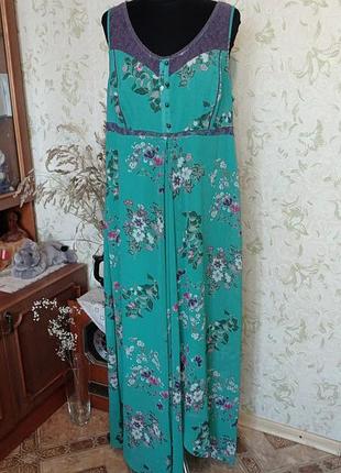 Платье 👗uk18 indigo  шифоновое