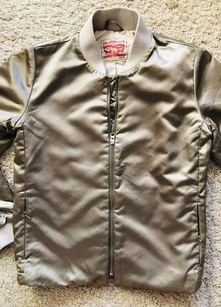 Бомбер, куртка, ветровка levi’s оригинал бренд diesel tommy hilfiger металлик размер xs,s,м8 фото