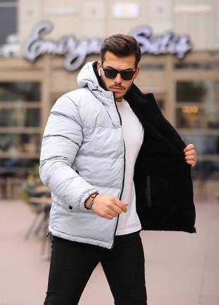 Двусторонняя куртка отличного качества☺️ куртка зима ( очень теплая) мужской пуховик