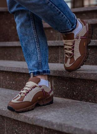 Кросівки nike air humara x jacquemus brown1 фото