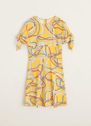 Платье mango размер м желтое