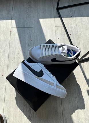 Кросівки nike blazer високі чорно/білий