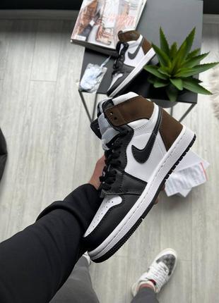 Кроссовки nike air jordan 1 retro high dark mocha4 фото