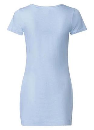 Женская удлиненная футболка  esmara с высоким содержанием хлопка размер s2 фото