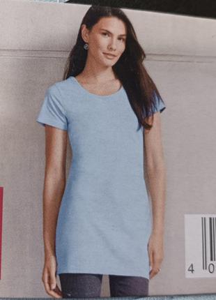 Женская удлиненная футболка  esmara с высоким содержанием хлопка размер s3 фото