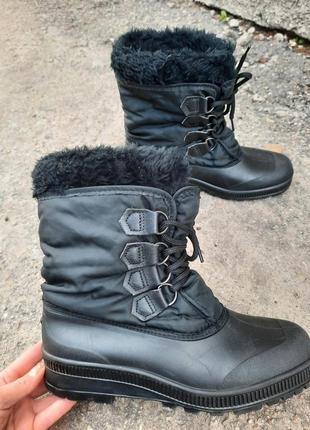 Непромокаемые термосапоги сапоги снегоходы ботинки с буркой валенком sorel 416 фото
