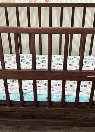 Дитяче ліжечко стан ідеал в подарунок новий матрас