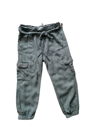 Классные легкие брюки-джоггеры девочке h&m 110 в отличном состоянии