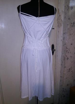 Стрейч,натуральное,трикотажное,эффектное платье-сарафан с шнуровкой,большого размера1 фото