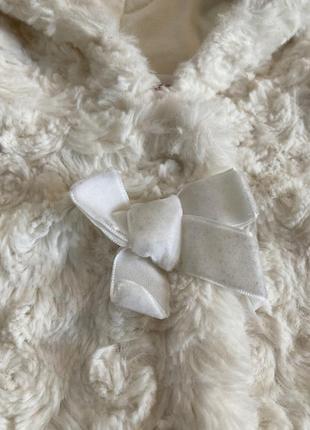 Теплая белая шубка для девочки 5 лет tissaia10 фото