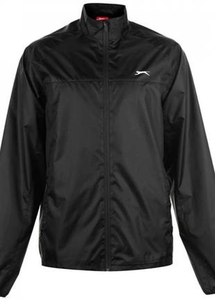 Спортивна куртка дощовик slazenger packable waterproof suit black