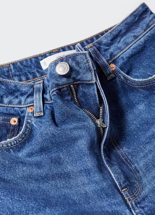 Ідеальні мом джинси сині мango  46,  52,5 фото