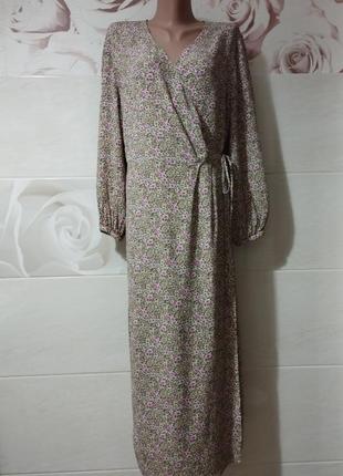 Сукня на запах h&m квітковий принт4 фото