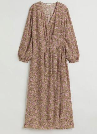 Сукня на запах h&m квітковий принт2 фото