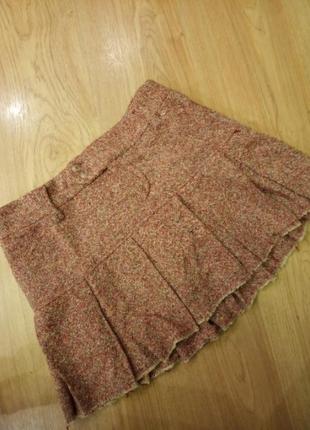 Шерстяна юбка на підкладці.2 фото