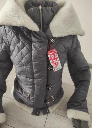 Стильна легка зимова куртка3 фото