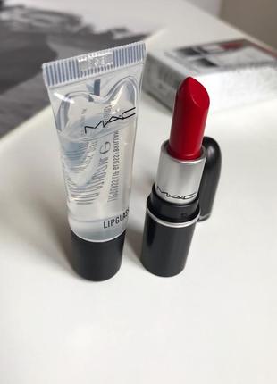 Набор для макияжа губ mac cosmetics winter's kiss mini lip set: red. новый. оригинал.📦является отправка новой почтой3 фото