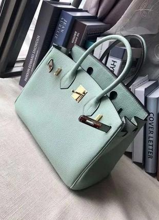 Кожаная сумка в стиле hermes birkin 25