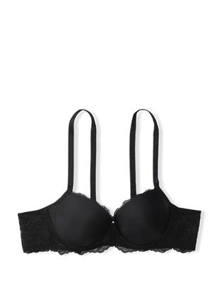 Бюстгальтер victoria's secret smooth lace wing lightly lined demi bra пуш ап