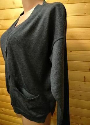 Комфортный кардиган из отличной 100% шерсти мериноса успешного скандинавского бренда вoomerang4 фото