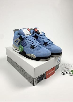 Кроссовки nike air jordan 4 “university blue” — цена 5865 грн в