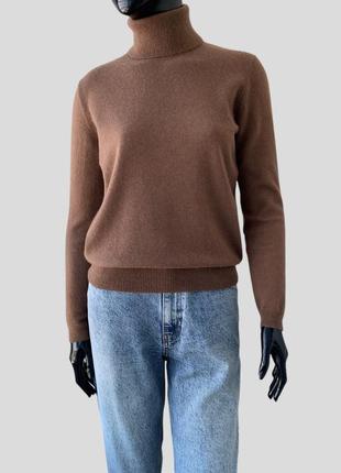 Кашеміровий светр із високим коміром під горло водолазка гольф 100% кашемір