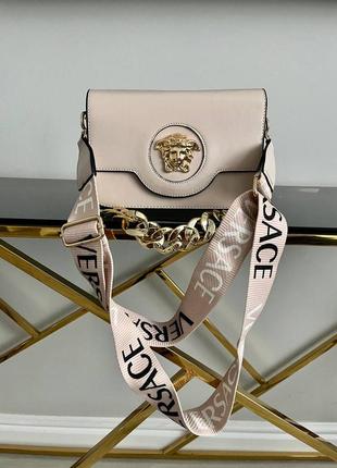 Женская сумка сумочка versace cnain beige5 фото