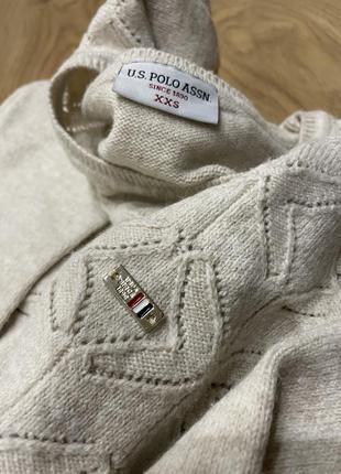 Светр кофта xxs молочного кольору меланж