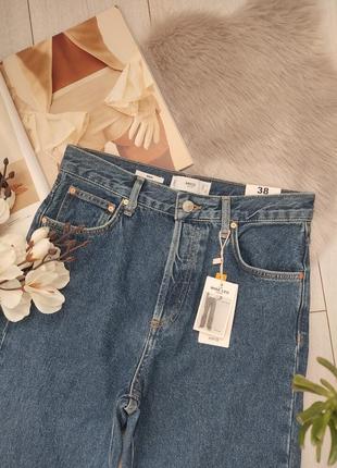 Широкі довгі джинси від mango, 32р, запалення8 фото