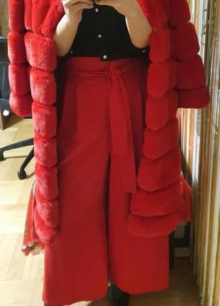 Шуба люкс якості  hot red  woman
