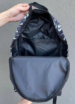 Черный рюкзак с принтом nike new10 фото