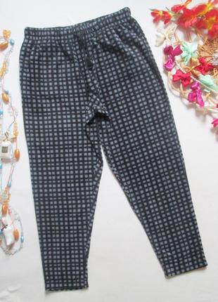 Суперовые тёплые флисовые домашние штаны в мелкий квадрат tom franks 💜❄️💜1 фото