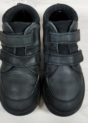 Шкіряні дитячі черевики на липучках clarks gore-tex оригінал, розмір 28.52 фото